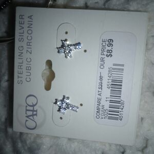 Cato Sterling Silver Star Earrings